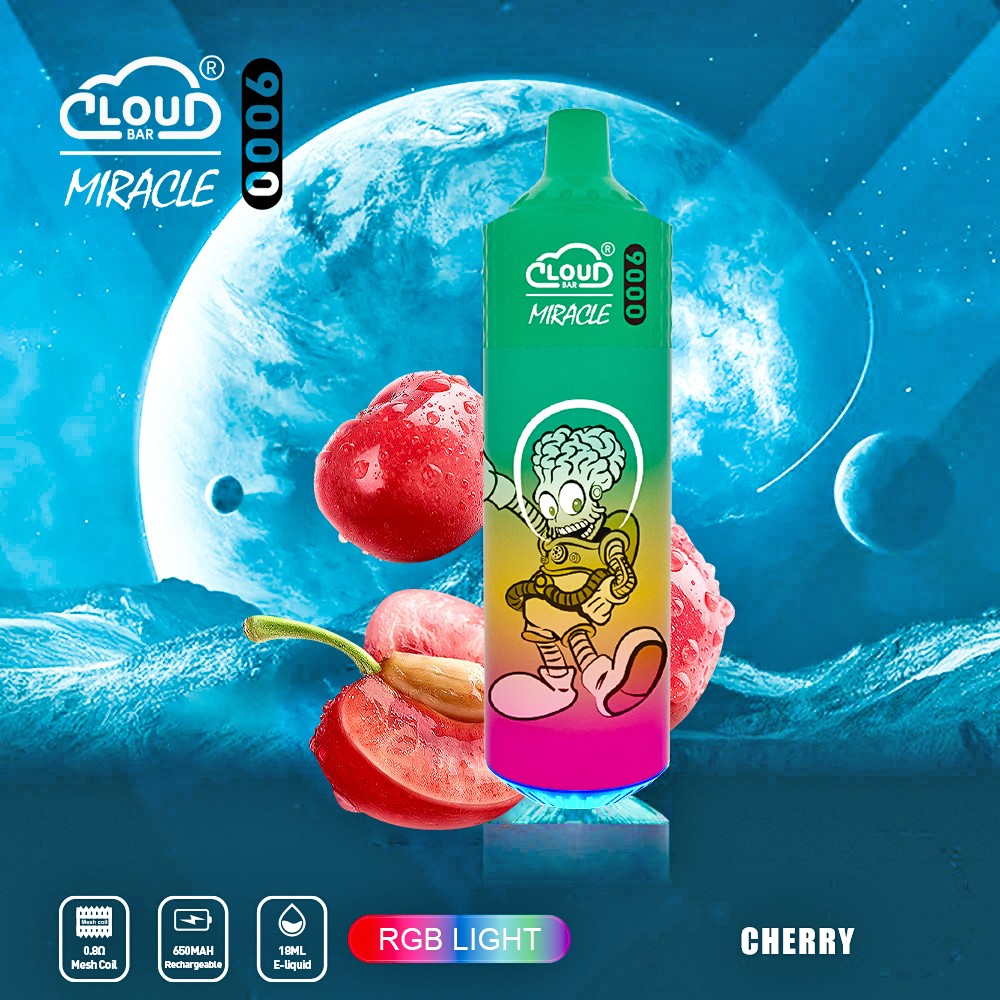 Cloud Bar Miracle 9000 Puffs Original Edition Disposable Vape in Cloud Bar Miracle 9000 flavor