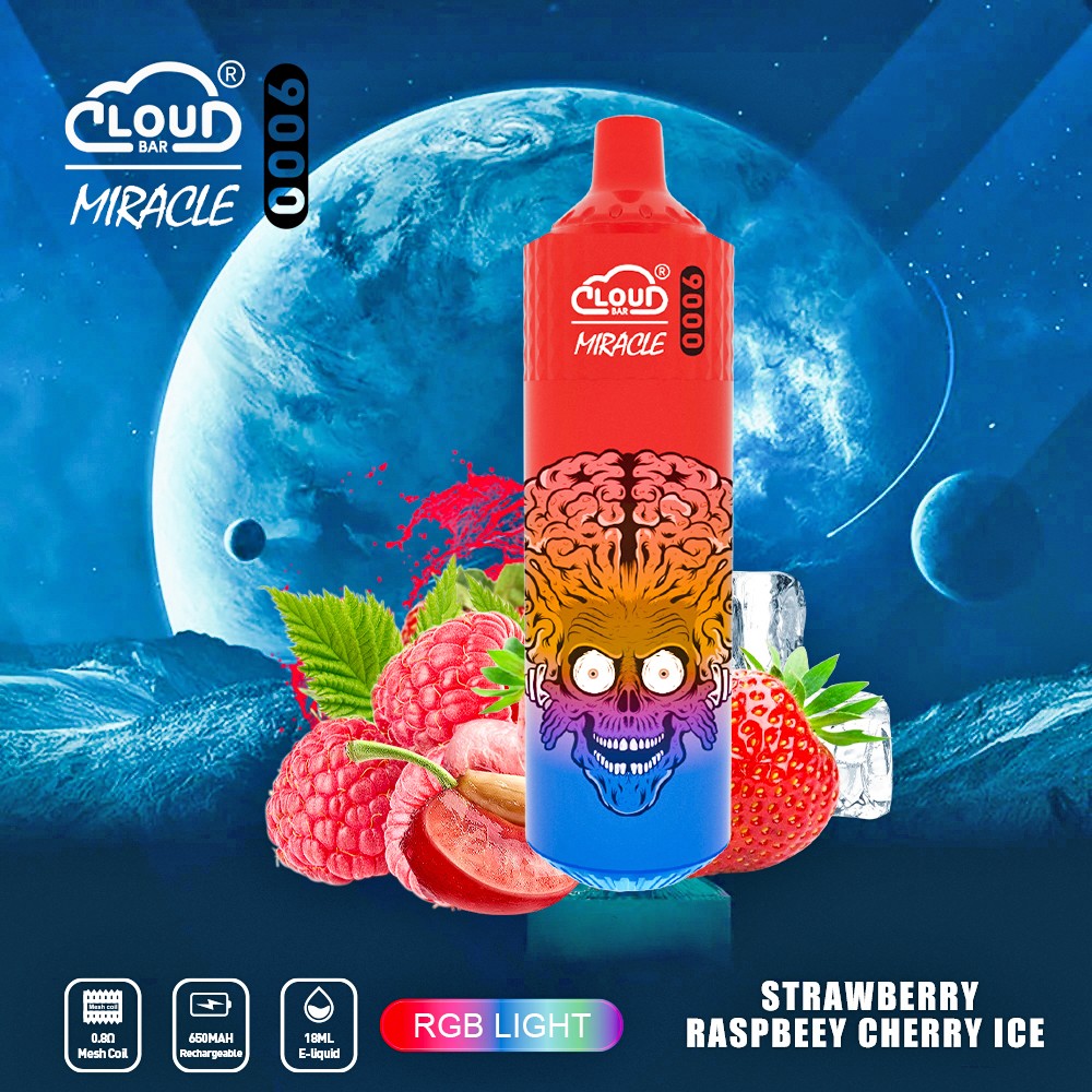 Cloud Bar Miracle 9000 Puffs Original Edition Disposable Vape in Cloud Bar Miracle 9000 flavor