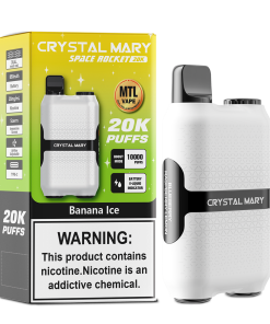 CRYSTAL MARY 20000 20K Puffs Vape Dual Mesh LED Display Disposable Vape EU Warehouse in 24 crystal mary 20000 20k banana ice flavor