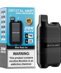 CRYSTAL MARY 20000 20K Puffs Vape Dual Mesh LED Display Disposable Vape EU Warehouse in 24 crystal mary 20000 20k blue razz ice flavor