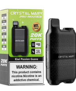 CRYSTAL MARY 20000 20K Puffs Vape Dual Mesh LED Display Disposable Vape EU Warehouse in 24 crystal mary 20000 20k kiwi passion guava flavor