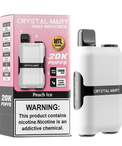 CRYSTAL MARY 20000 20K Puffs Vape Dual Mesh LED Display Disposable Vape EU Warehouse in 24 crystal mary 20000 20k peach ice flavor