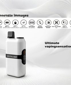 CRYSTAL MARY 20000 20K Puffs Vape Dual Mesh LED Display Disposable Vape EU Warehouse product image