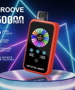 Crystal Groove 50000 50k Puffs Adjustable Nicotine & Ice Control LED Display Disposable Vape EU Warehouse in 24 crystal groove 50000 50k watermelon ice