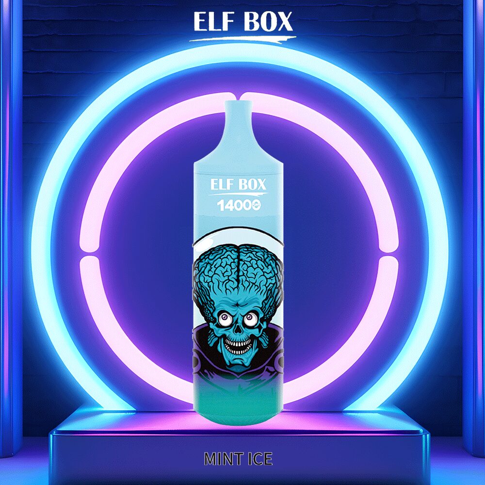 ELF BOX 14000 Puffs Edition Disposable in Mint Ice flavor