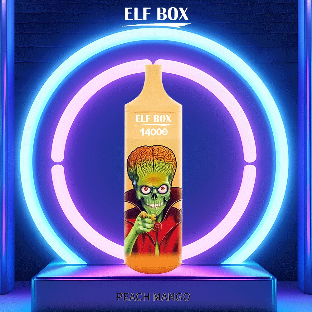 ELF BOX 14000 Puffs Edition Disposable in Peach Mango flavor