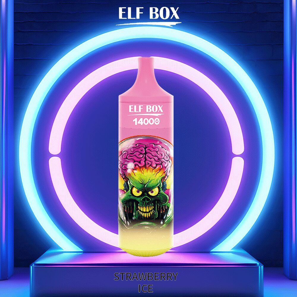ELF BOX 14000 Puffs Edition Disposable in Strawberry Ice flavor