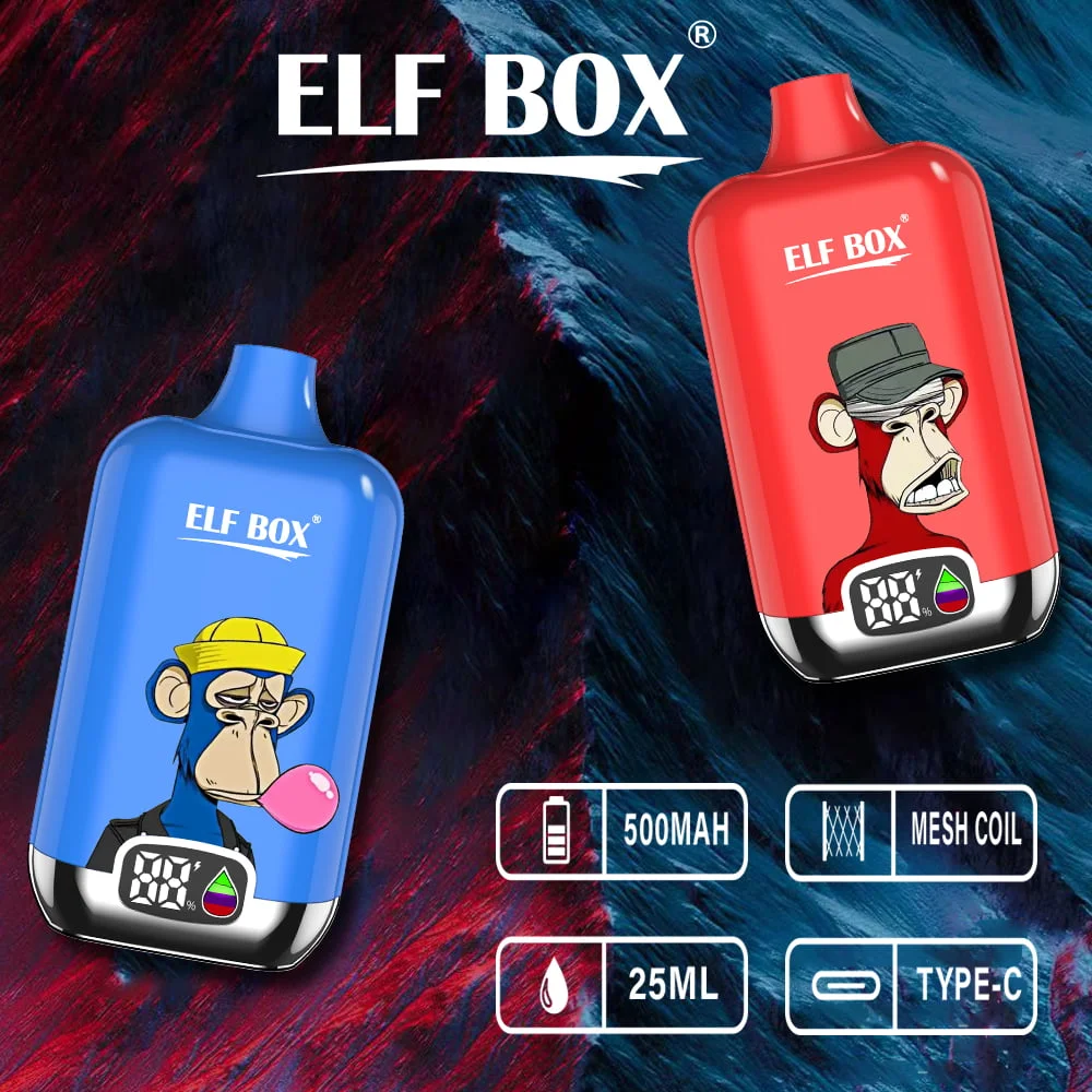 ELF BOX Digital 12000 Puffs 0% 2% 3% 5% Nicotine Sell Well LED Display Disposable Vape product image