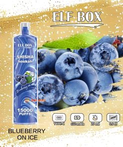 ELF BOX LS15000 Direct To Lung Disposable 15000 Puffs New in Blueberry on Ice flavor