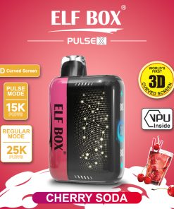 ELF Box Pulse X 25000 25K Puffs Gypsophila Hottest Disposable Vape in Cherry Soda flavor