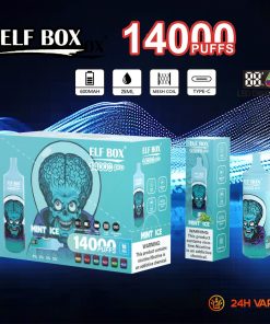 ELF BOX RGB 14000 Pro LED Display Edition 14000 Puffs Disposable in ELF BOX RGB14000 pro 1 flavor