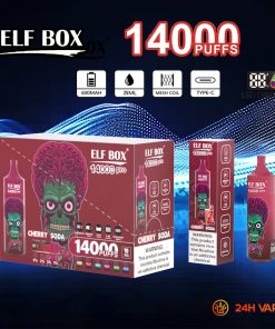 ELF BOX RGB 14000 Pro LED Display Edition 14000 Puffs Disposable in ELF BOX RGB14000 pro 10 flavor