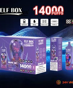 ELF BOX RGB 14000 Pro LED Display Edition 14000 Puffs Disposable in ELF BOX RGB14000 pro 6 flavor
