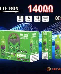 ELF BOX RGB 14000 Pro LED Display Edition 14000 Puffs Disposable in ELF BOX RGB14000 pro 7 flavor