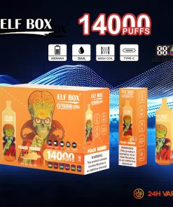 ELF BOX RGB 14000 Pro LED Display Edition 14000 Puffs Disposable in ELF BOX RGB14000 pro 8 flavor