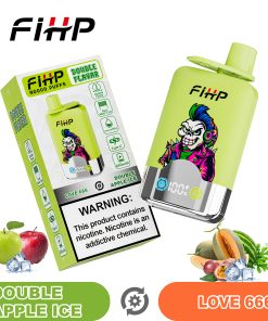 FIHP 40000 40K Puffs Double Taste LCD Display Disposable Vape in Double Apple Ice& Love 666 flavor