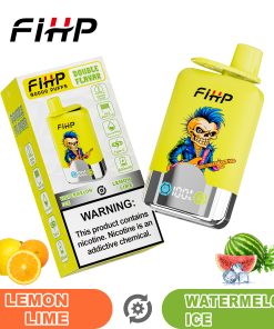 FIHP 40000 40K Puffs Double Taste LCD Display Disposable Vape in Lemon Lime&Watermelon Ice flavor