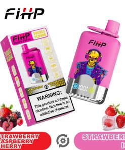 FIHP 40000 40K Puffs Double Taste LCD Display Disposable Vape in Strawberry Raspberry Cherry&Strawberry Ice flavor