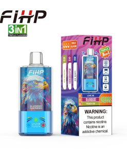 FIHP 90000 90K Puffs 3 in 1 Triple Flavors&LED Screen Rechargeable Disposable Vape in fihp 90000 90k 3 in 1 triple flavors blueberry raspberrylove