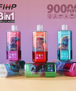 FIHP 90000 90K Puffs 3 in 1 Triple Flavors&LED Screen Rechargeable Disposable Vape product image