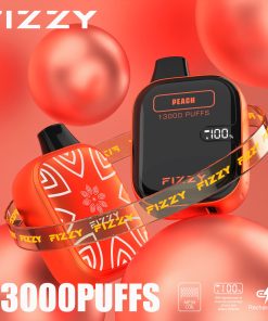 Fizzy Boom 13000 13K Puffs Small Edition LCD Display Disposable Vape in Peach flavor