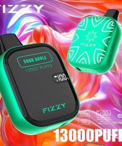 Fizzy Boom 13000 13K Puffs Small Edition LCD Display Disposable Vape in Sour Apple flavor