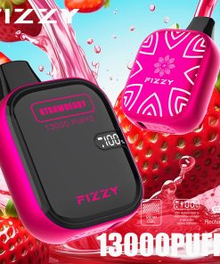 Fizzy Boom 13000 13K Puffs Small Edition LCD Display Disposable Vape in Strawberry flavor