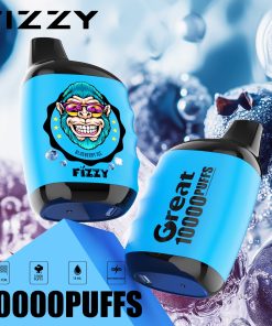 Fizzy Great 10000 10K Puffs 2% 5% Nicotine Edition Disposable Vape in Blueberry Ice flavor