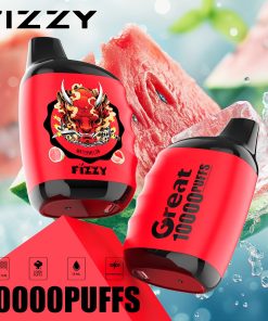 Fizzy Great 10000 10K Puffs 2% 5% Nicotine Edition Disposable Vape in fizzy great 10000 watermelon flavor