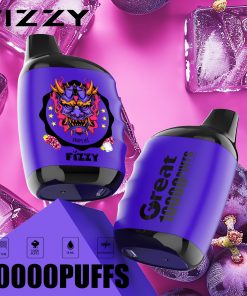 Fizzy Great 10000 10K Puffs 2% 5% Nicotine Edition Disposable Vape in Grape Ice flavor
