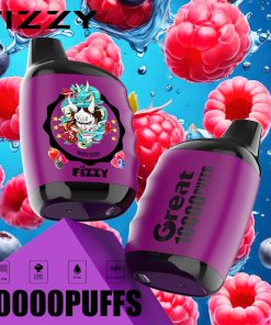 Fizzy Great 10000 10K Puffs 2% 5% Nicotine Edition Disposable Vape in Mixed Berry flavor