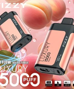 Fizzy Luxury 15000 15K Puffs Edition LCD Display Disposable Vape in 2. Peach flavor