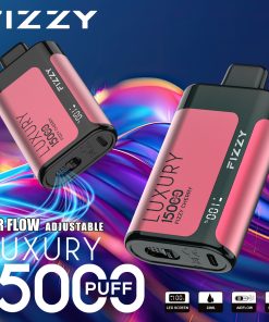 Fizzy Luxury 15000 15K Puffs Edition LCD Display Disposable Vape in 6. Fizzy Cherry flavor