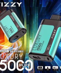 Fizzy Luxury 15000 15K Puffs Edition LCD Display Disposable Vape in 7. Raspberry Lemonade flavor