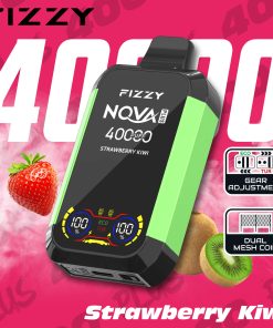 Fizzy Nova Plus 40000 40K Puffs Edition Dual Mesh LCD Display Disposable Vape EU Warehouse in Strawberry Kiwi flavor