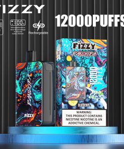 Fizzy Pandora 12000 12K Puffs 2% 5% Nicotine Edition LCD Display Disposable Vape in fizzy pandora 12000 blueberry flavor