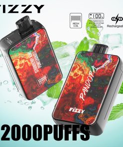 Fizzy Pandora 12000 12K Puffs 2% 5% Nicotine Edition LCD Display Disposable Vape in Pomegranate flavor