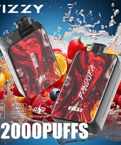 Fizzy Pandora 12000 12K Puffs 2% 5% Nicotine Edition LCD Display Disposable Vape in Watermelon flavor