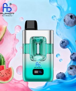 Fumot ECO 2in1 50000 50K Puffs Double Flavors Smart Display Rechargeable Disposable Vape in Blueberry Hubba Bubba & Watermelon Hubba Bubba flavor