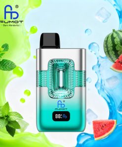 Fumot ECO 2in1 50000 50K Puffs Double Flavors Smart Display Rechargeable Disposable Vape in Cool Mint & Watermelon Ice flavor