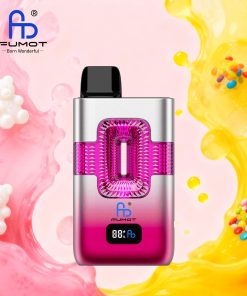 Fumot ECO 2in1 50000 50K Puffs Double Flavors Smart Display Rechargeable Disposable Vape in Gummy Bear & Skittles flavor