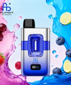 Fumot ECO 2in1 50000 50K Puffs Double Flavors Smart Display Rechargeable Disposable Vape in Mixed Berries & Blue Razz Lemonade flavor