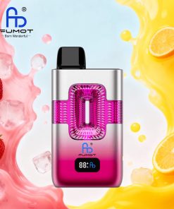 Fumot ECO 2in1 50000 50K Puffs Double Flavors Smart Display Rechargeable Disposable Vape in Strawberry Ice & Huckleberry flavor
