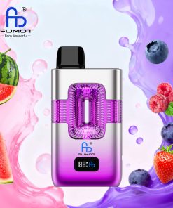 Fumot ECO 2in1 50000 50K Puffs Double Flavors Smart Display Rechargeable Disposable Vape in Vimto & Watermelon Bubblegum flavor
