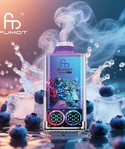 Fumot Leopard 40000 40K Puffs Edition Dual Mesh LCD Display Disposable Vape in Blueberry on Ice flavor