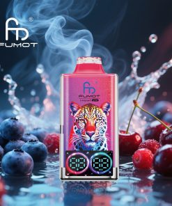 Fumot Leopard 40000 40K Puffs Edition Dual Mesh LCD Display Disposable Vape in fumot leopard 40000 40k blueberry cherry cranberry flavor