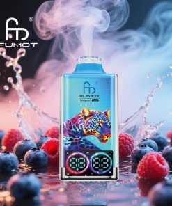 Fumot Leopard 40000 40K Puffs Edition Dual Mesh LCD Display Disposable Vape in fumot leopard 40000 40k blueberry raspberry flavor