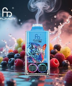 Fumot Leopard 40000 40K Puffs Edition Dual Mesh LCD Display Disposable Vape in fumot leopard 40000 40k mixed berries flavor