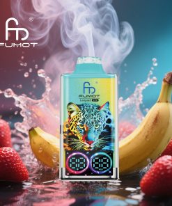 Fumot Leopard 40000 40K Puffs Edition Dual Mesh LCD Display Disposable Vape in fumot leopard 40000 40k strawberry banana flavor