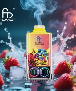 Fumot Leopard 40000 40K Puffs Edition Dual Mesh LCD Display Disposable Vape in fumot leopard 40000 40k strawberry lce flavor